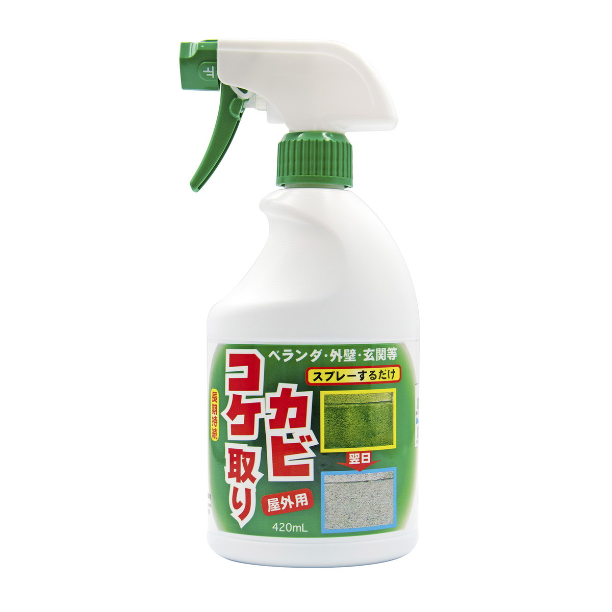 【送料お得・まとめ買い×20個セット】トーヤク コケカビ取り 420mL 屋外用洗浄剤