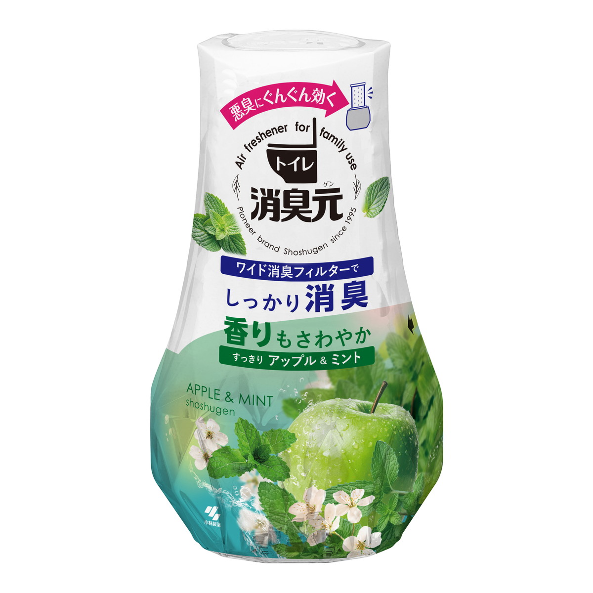 【送料お得・まとめ買い×11個セット】小林製薬 トイレの消臭元 すっきり アップル & ミント 400mL