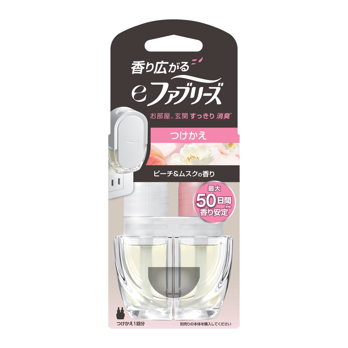 【送料お得・まとめ買い&times;11個セット】香り広がる eファブリーズ ピーチ & ムスクの香り つけかえ 26mL P&G｜ホームライフ 7,396円