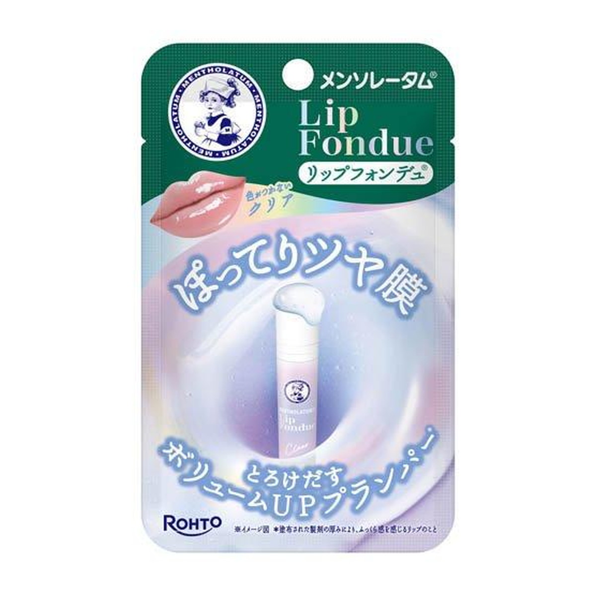 【送料お得・まとめ買い×200個セット】ロート製薬 メンソレータム リップフォンデュ クリア リップスティック|ホームライフ
