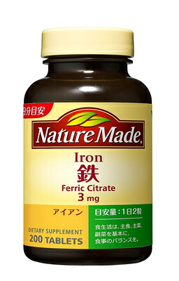 【送料お得・まとめ買い×9個セット】大塚製薬 ネイチャーメイド　鉄（アイアン）２００粒