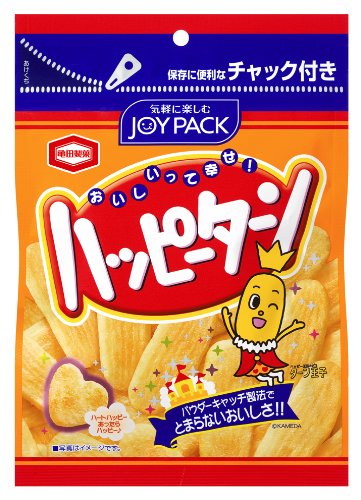 楽天市場 送料込 亀田製菓 ハッピーターン 67ｇ 個セット チャック付きのjoy Pack お菓子 せんべい ハッピーパウダー ホームライフ