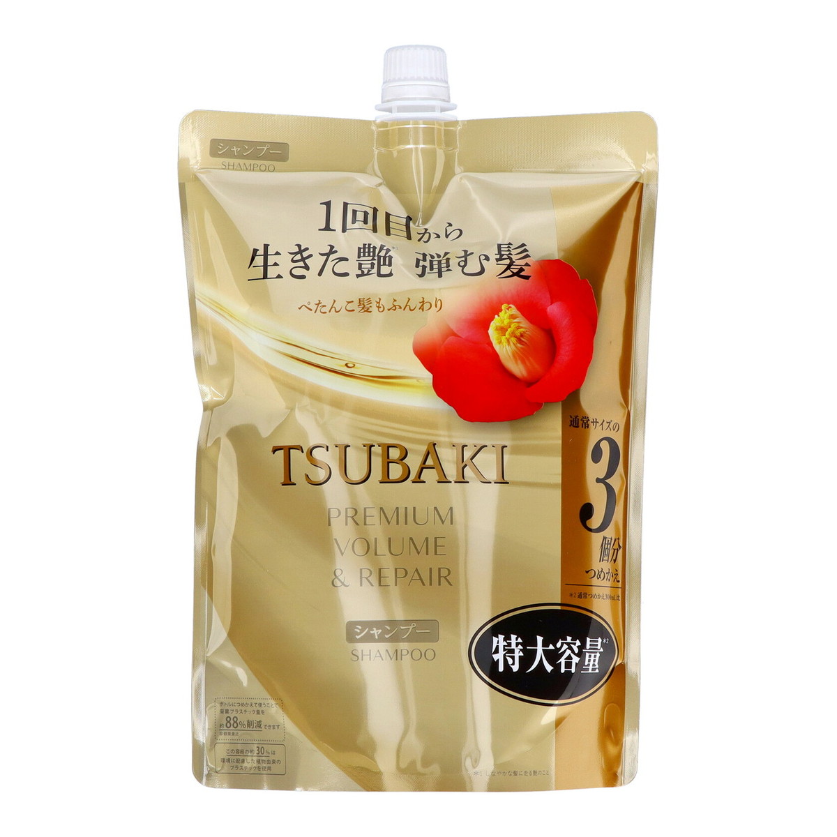 【送料お得・まとめ買い×7個セット】ファイントゥデイ TSUBAKI プレミアム ボリューム&リペア シャンプー 詰替 特大容量 900mL つばき 椿 ツバキ
