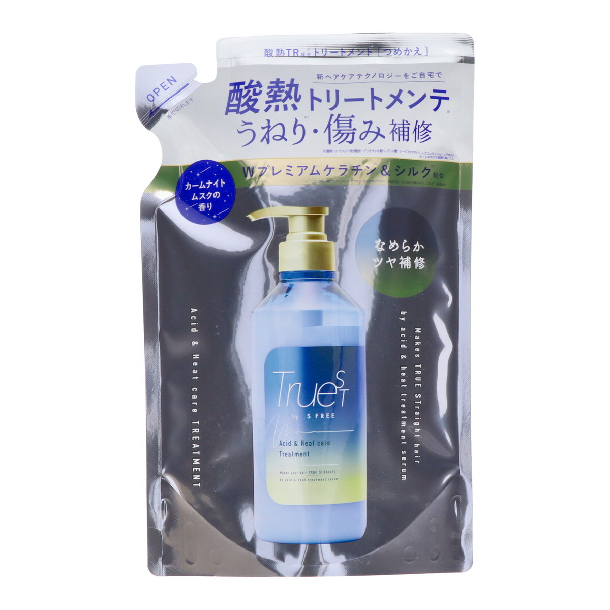 【送料お得・まとめ買い×13個セット】コスメテックスローランド トゥルースト バイエスフリー 酸熱TR トリートメント つめかえ用 400ml ヘアリペアメントトリートメント