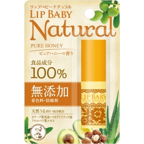 【送料お得・まとめ買い×240個セット】メンソレータム リップベビー ナチュラル（ピュアハニーの香り） 4g (化粧品・リップクリーム・スキンケア)4987241143986