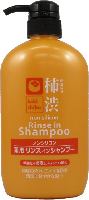 楽天市場 送料込 薬用柿渋リンスインシャンプー 600ml 16個セット ホームライフ