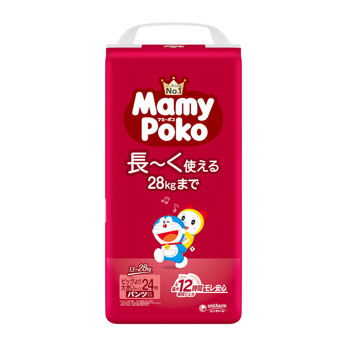 【送料お得・まとめ買い×3個セット】ユニ・チャーム マミーポコパンツ ビッグより大きい ドラえもん 24枚入 こども用紙おむつ