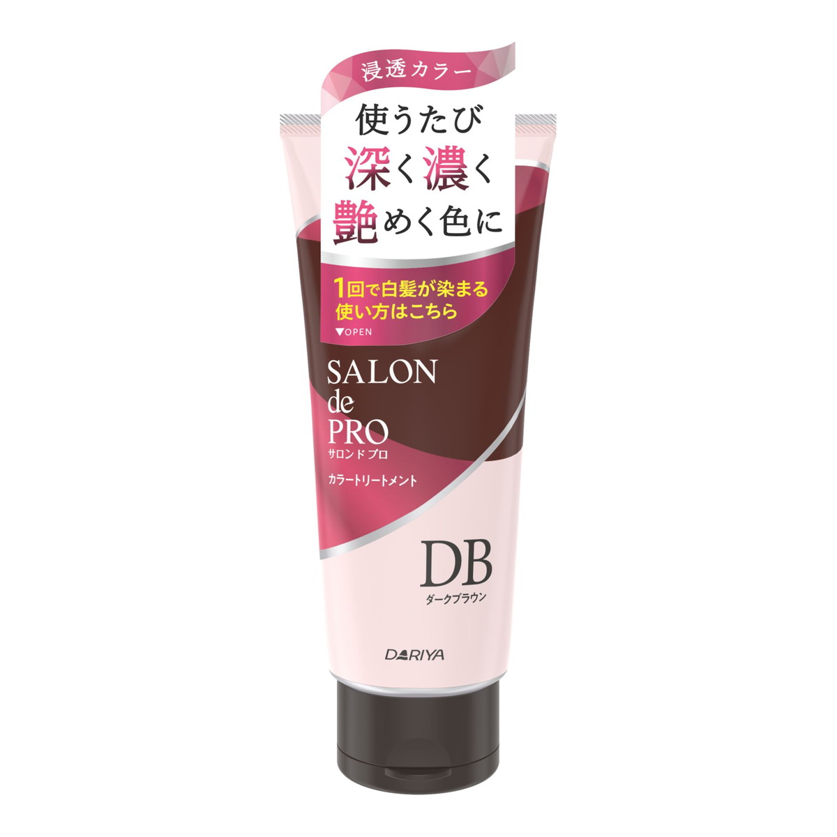 【送料お得・まとめ買い×7個セット】ダリヤ サロンドプロ カラートリートメント ダークブラウン 180g
