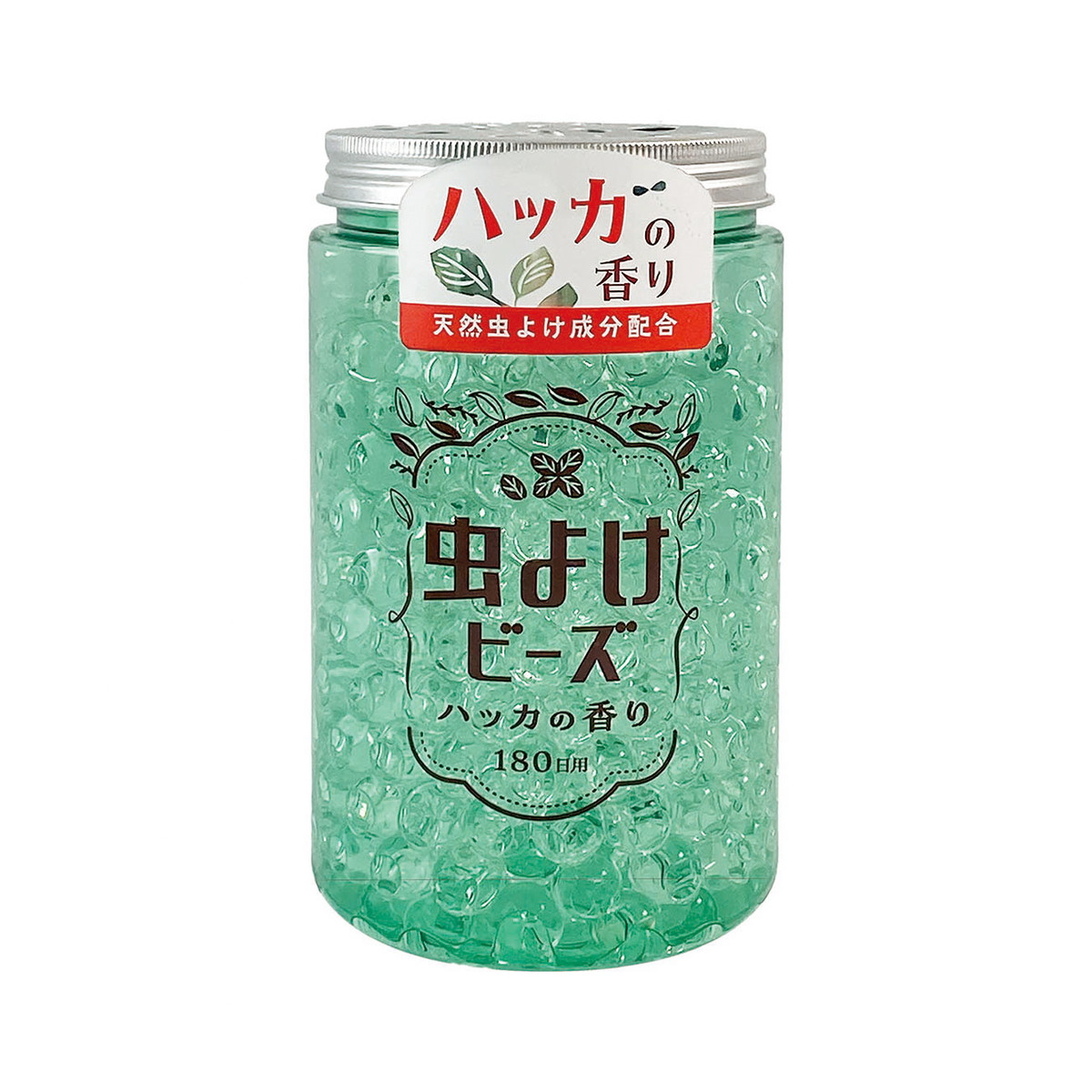 【送料お得・まとめ買い×12個セット】ウエ・ルコ WELCO 虫よけビーズ 180日用 ハッカの香り 500g