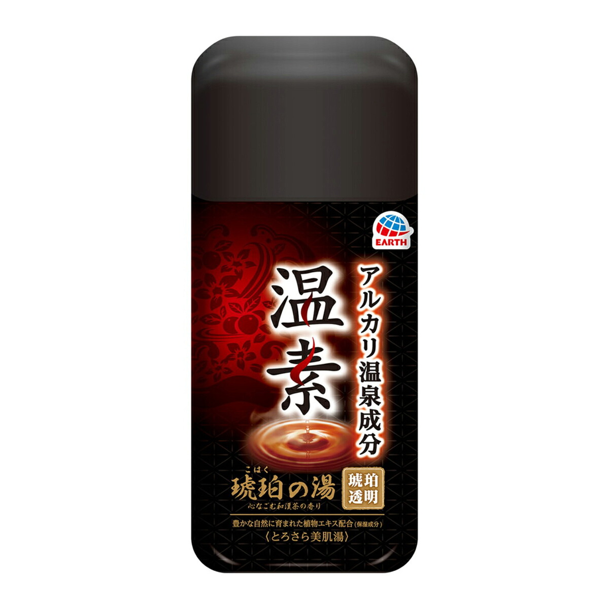 【送料お得・まとめ買い×7個セット】アース製薬 温素 琥珀の湯 600g アルカリ温泉成分（炭酸ナトリウム）配合（ 4901080555212 ）