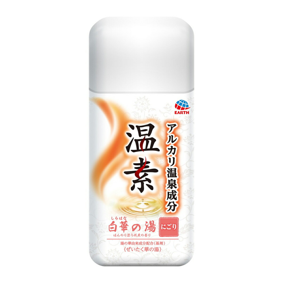 【送料お得・まとめ買い×13個セット】【人気の品】アース製薬　温素 白華の湯　６００ｇ　本体　医薬部外品　白く輝くなめらかな「硫黄の湯」の極上の湯ざわりを追求した入浴剤　※２０１４年秋の新商品（4901080555311）