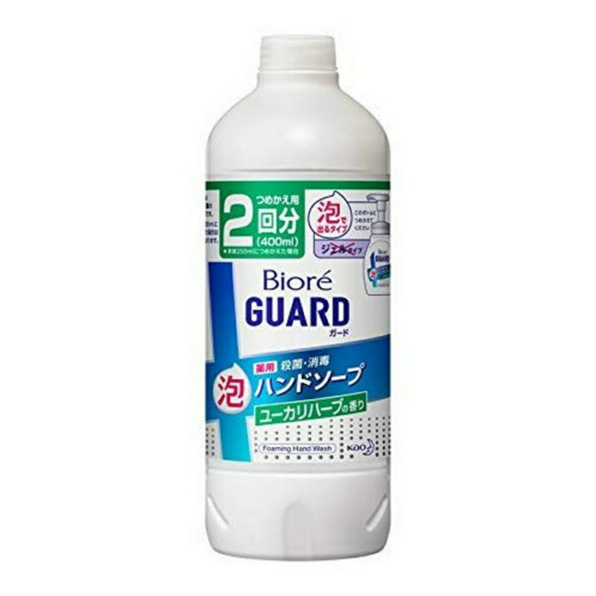 安い購入 送料込 まとめ買い 24個セット 花王 ビオレガード 薬用泡ハンドソープ ユーカリハーブの香り 詰替 400mlw 魅了 Eh Net Sa