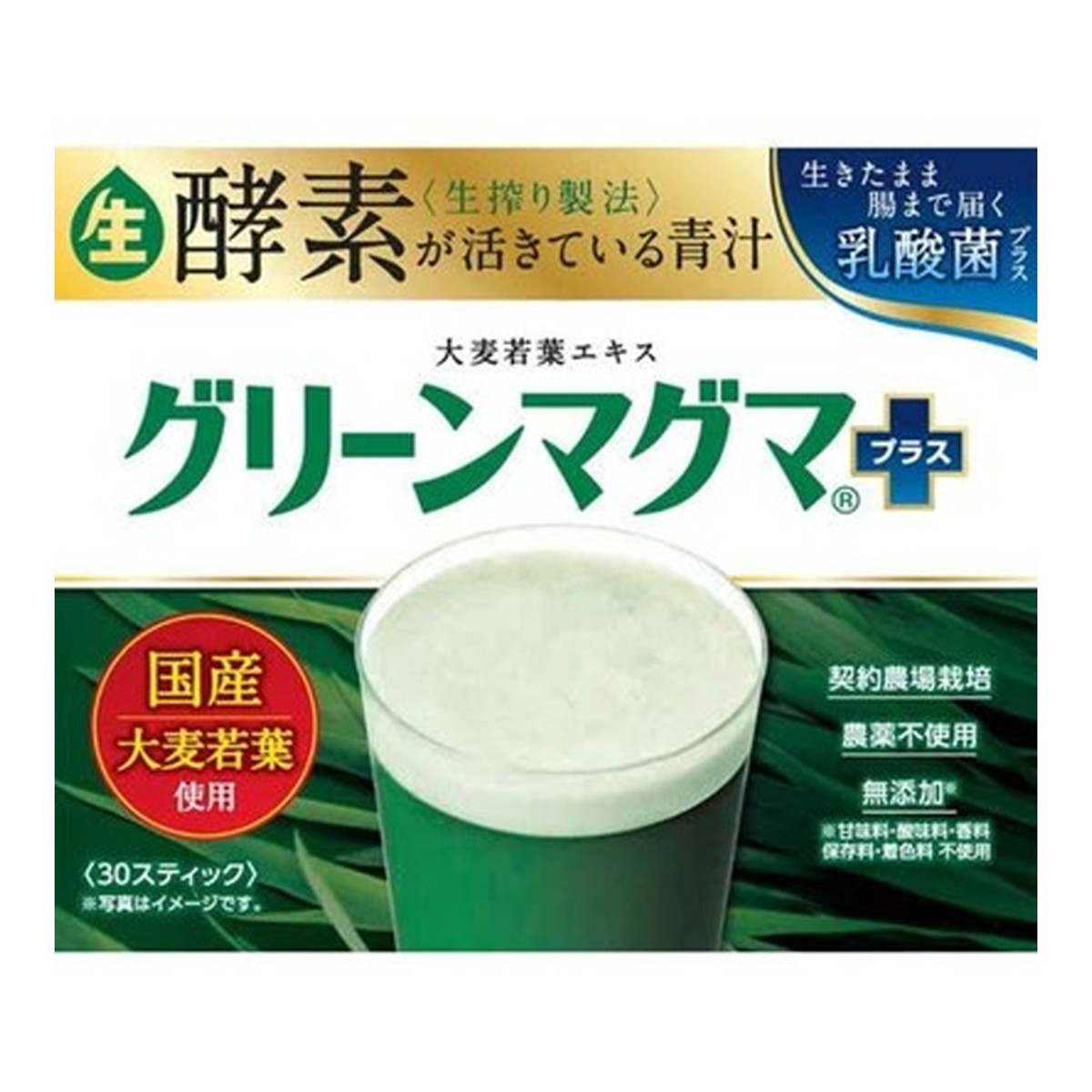 【送料お得・まとめ買い×2個セット】日本薬品開発 グリーンマグマ プラス 3g×30包入