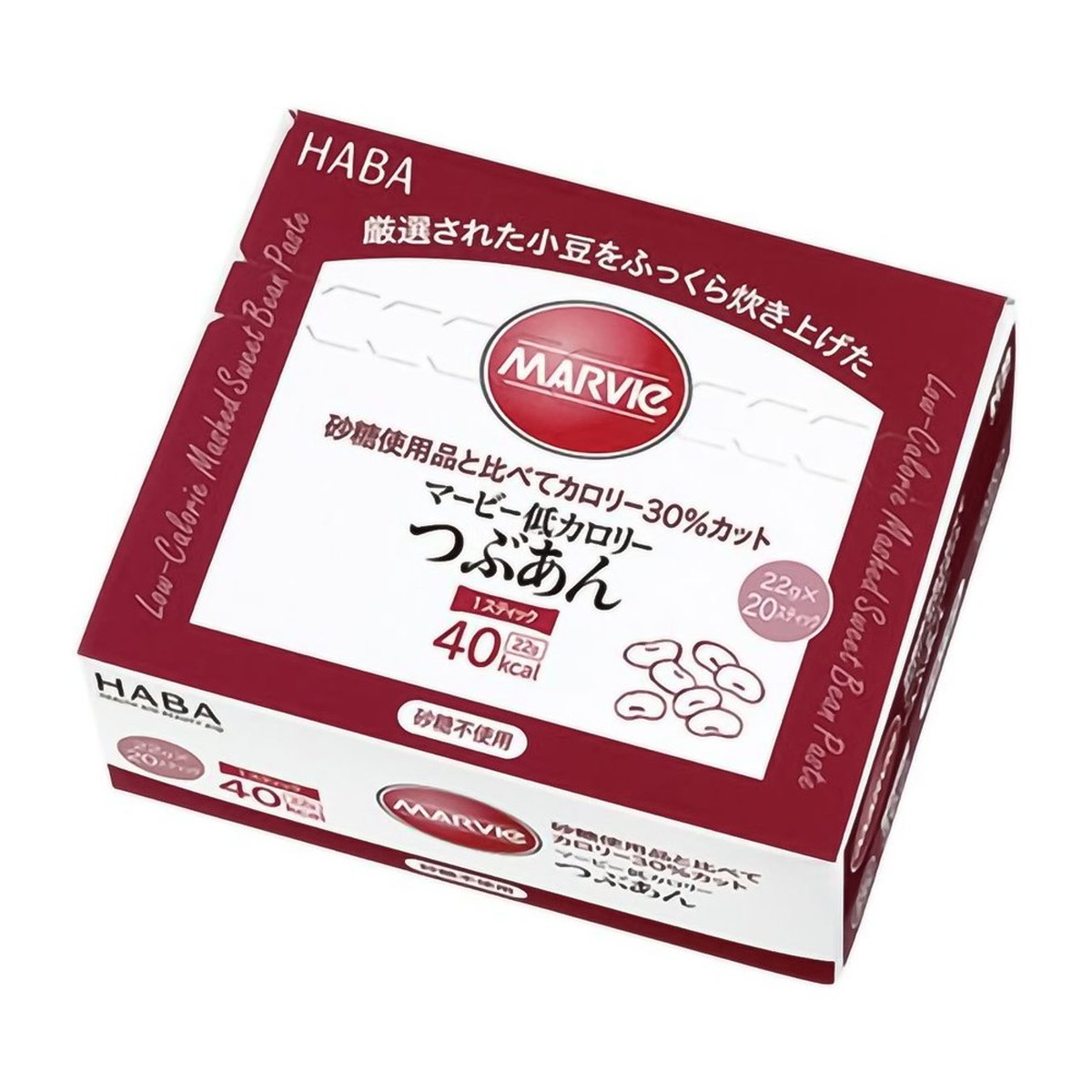 【送料お得・まとめ買い&times;9個セット】ハーバー研究所 マービー つぶあんスティック 22g&times;20本入｜ホームライフ