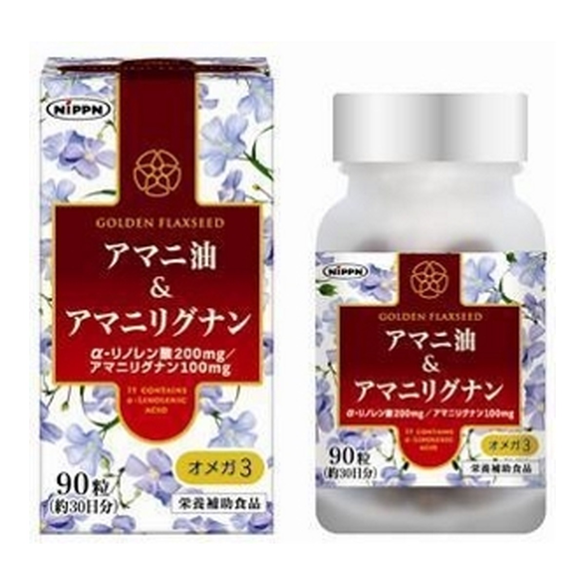【あわせ買い2999円以上で送料お得】ニップンライフイノベーション アマニ油&アマニリグナン 90粒