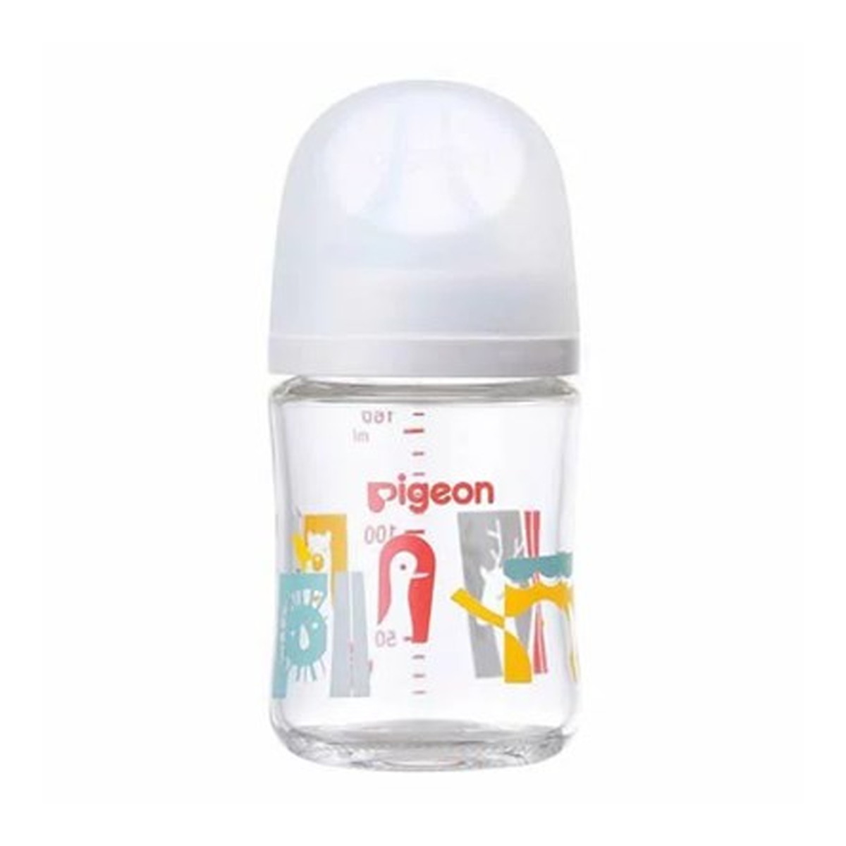 【送料お得・まとめ買い×3個セット】ピジョン 母乳実感 哺乳びん 耐熱ガラス Zoo 160ml