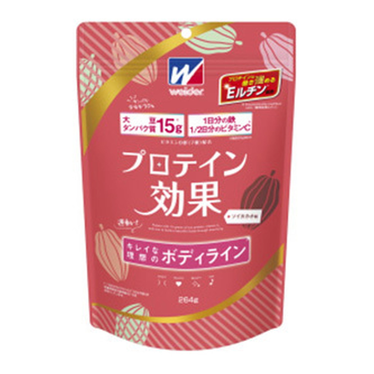 【送料お得・まとめ買い×7個セット】森永製菓 ウイダー Weider プロテイン効果 ソイカカオ味 264g|ホームライフ