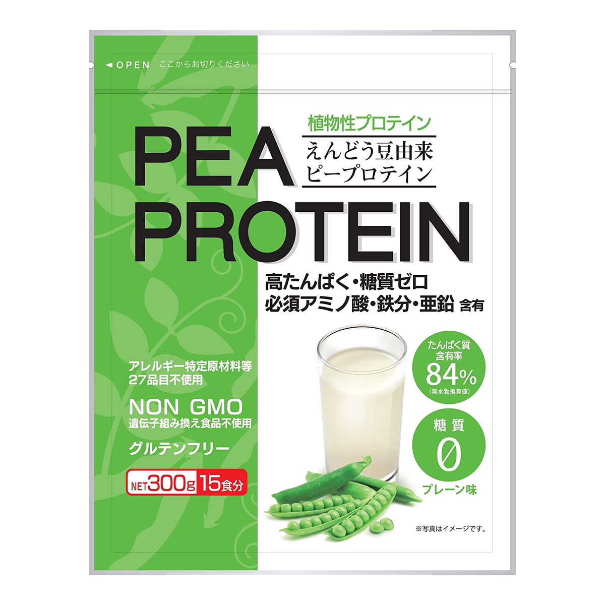 【送料お得・まとめ買い×7個セット】うすき製薬 PEA PROTEIN えんどう豆由来プロテイン 300g|ホームライフ