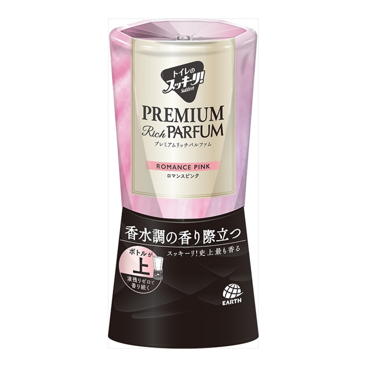 【送料お得・まとめ買い×11個セット】アース製薬 トイレのスッキーリ! Sukki-ri! プレミアムリッチ パルファム ロマンスピンク 400ml