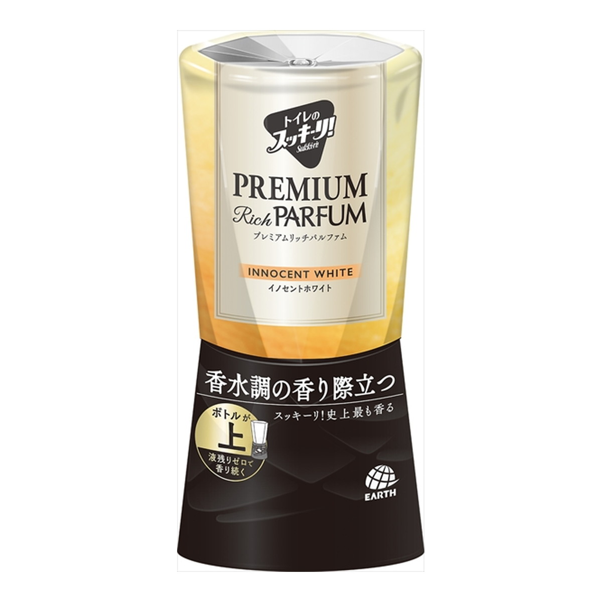 【送料お得・まとめ買い×11個セット】アース製薬 トイレのスッキーリ! Sukki-ri! プレミアムリッチ パルファム イノセントホワイト 400ml