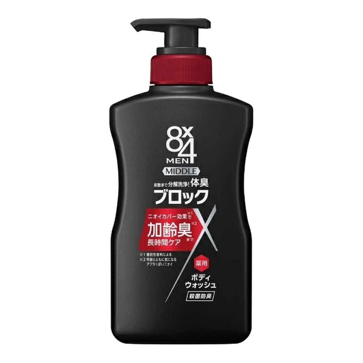 【送料お得・まとめ買い×7個セット】花王 エイトフォーメン 8x4 MEN ミドル 薬用 ボディウォッシュ 400ml 医薬部外品 加齢臭ケア