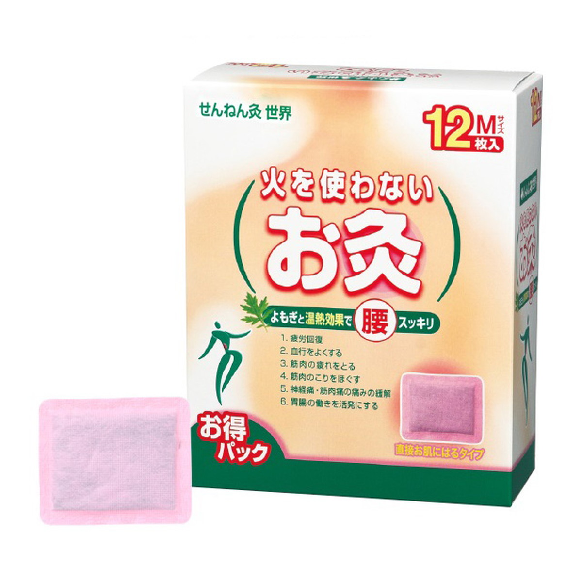 【送料お得・まとめ買い×13個セット】セネファ せんねん灸 世界 火を使わないお灸 M 12枚入 お灸|ホームライフ