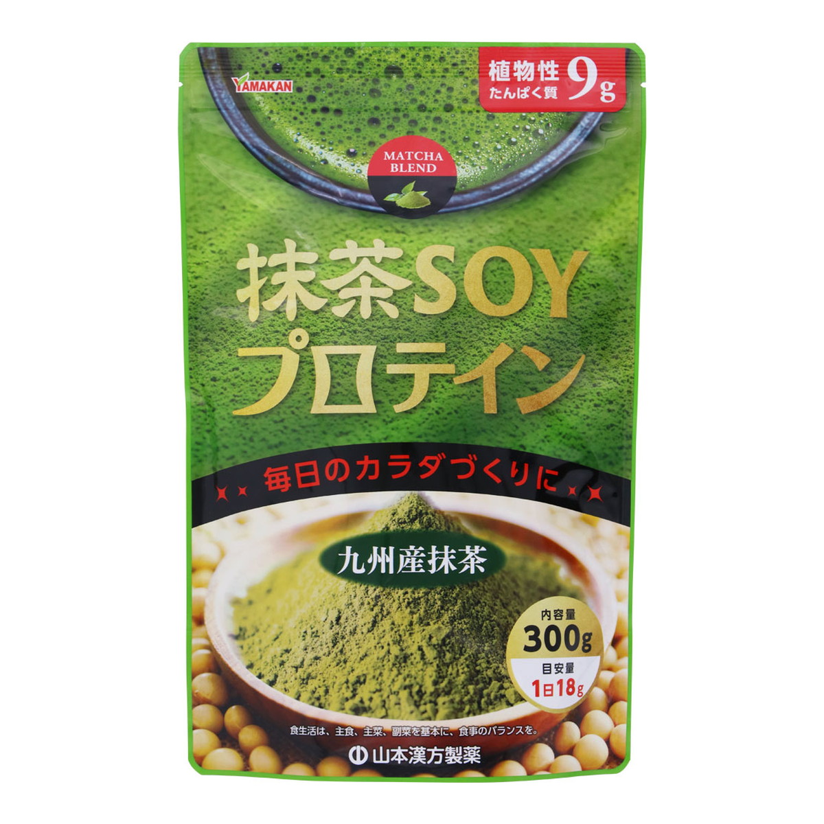 【送料お得・まとめ買い×13個セット】山本漢方製薬 抹茶SOY プロテイン 300g