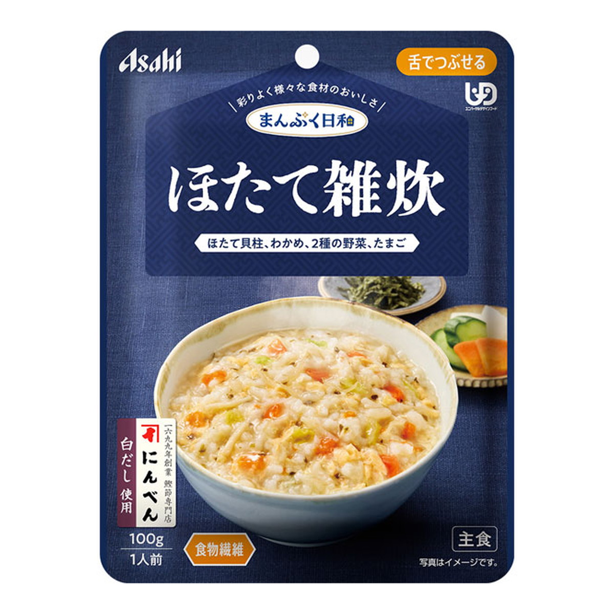【送料お得・まとめ買い×24個セット】アサヒグループ食品 まんぷく日和 ほたて雑炊 100g 介護食 主食