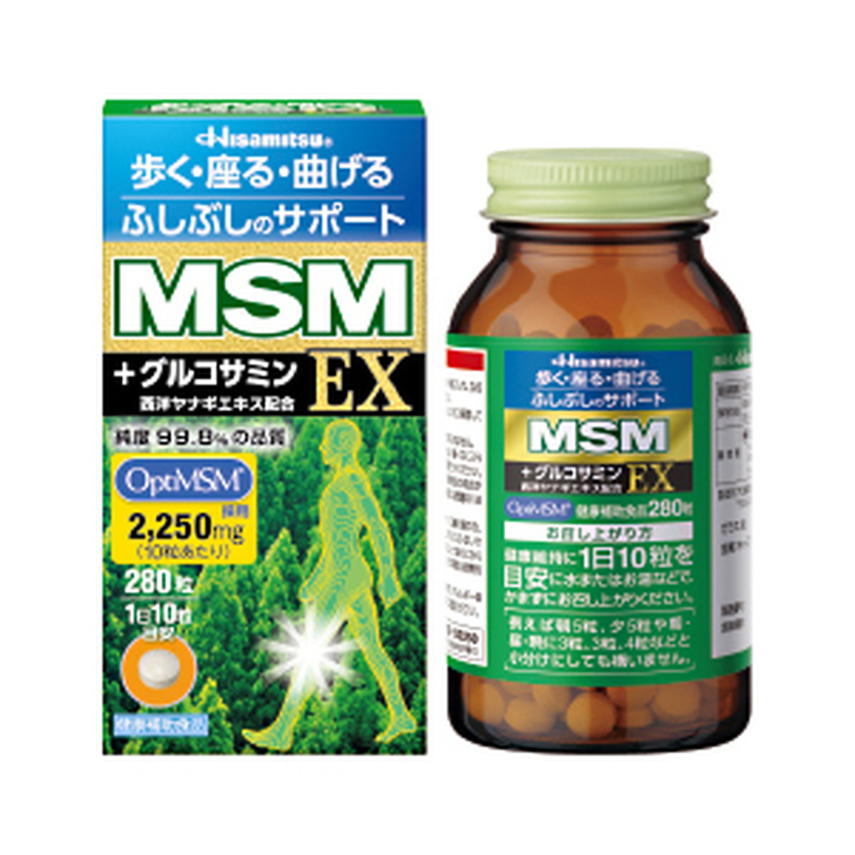 【送料お得・まとめ買い×2個セット】久光製薬 ヒサミツ Hisamitsu MSM EX 280粒入|ホームライフ