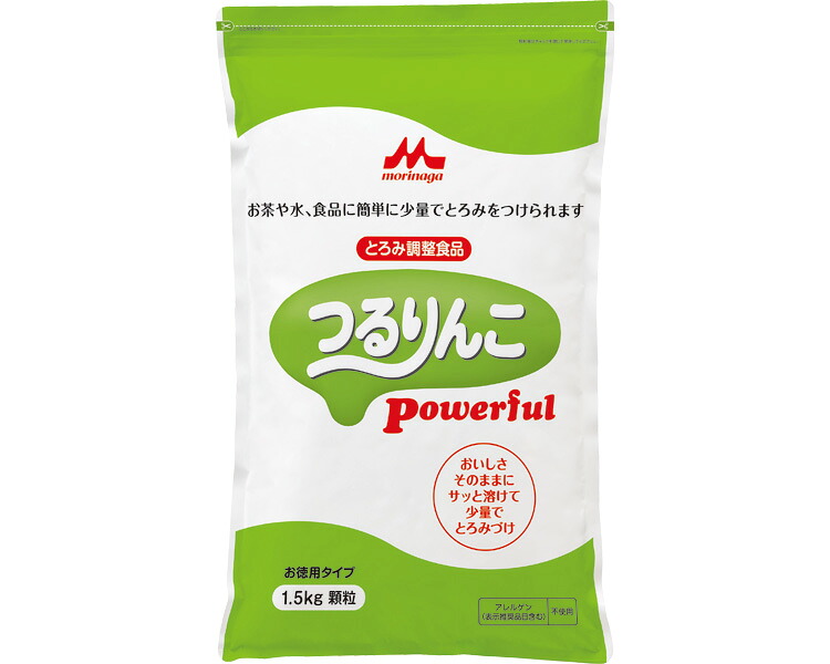 つるりんこ Powerful パワフル 1袋 1.5kg 森永乳業クリニコ 0644484 とろみ剤 とろみ調整|介護もーる 介護用品専門店