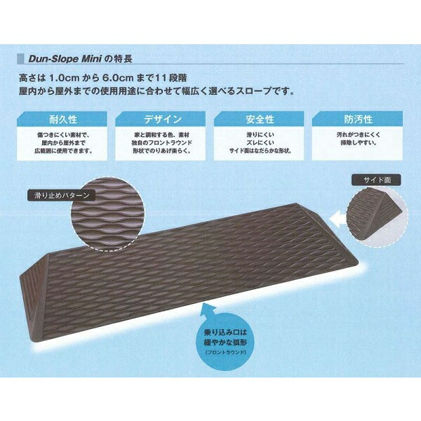 ダンロップホームプロダクツダンスロープミニR-7625M/04743高さ2.5cm