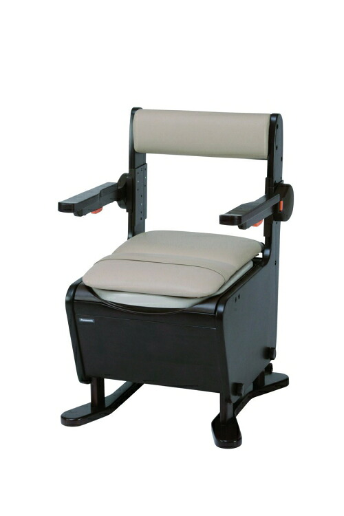 家具調トイレ【座楽】ひじ掛けはねあげ　PN-L23407　ソフト便座 4549980034019 介護 排泄 ポータブルトイレ パナソニック｜介護もーる　介護用品専門店