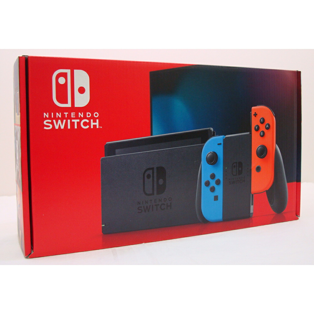 海外正規品 中古 未使用 Nintendo Switch Joy Con L ネオンブルー R ネオンレッド 新モデル 本体 購入印あり 橿原店 H 開放倉庫桜井店 受賞店舗 Erieshoresag Org