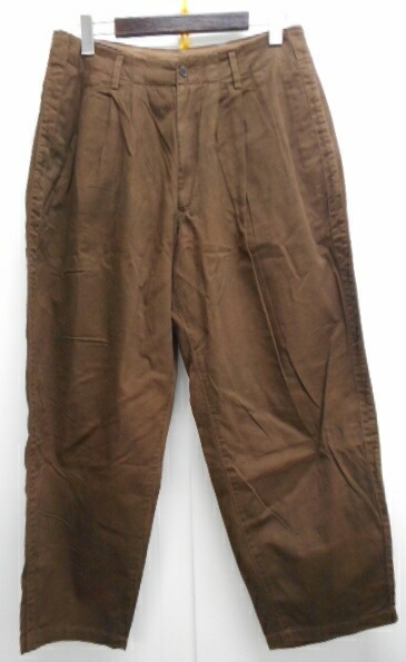 楽天市場 中古 Yohji Yamamoto Pour Homme ヨウジヤマモト プールオム 16 17aw Product Dyed 3tuck Pants サイズ 3 ブラウン メンズ古着 鳥取店 開放倉庫山陰オンラインショップ