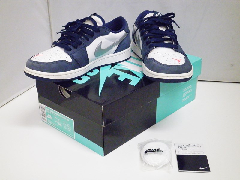 【中古】NIKE SB AIR JORDAN 1 LOW QS Midnight Navy CJ7891-400 26.0糎 / ナイキ エアジョーダン 1 置き目 エリック 米国海軍 白いこと 紺 白【出雲店】