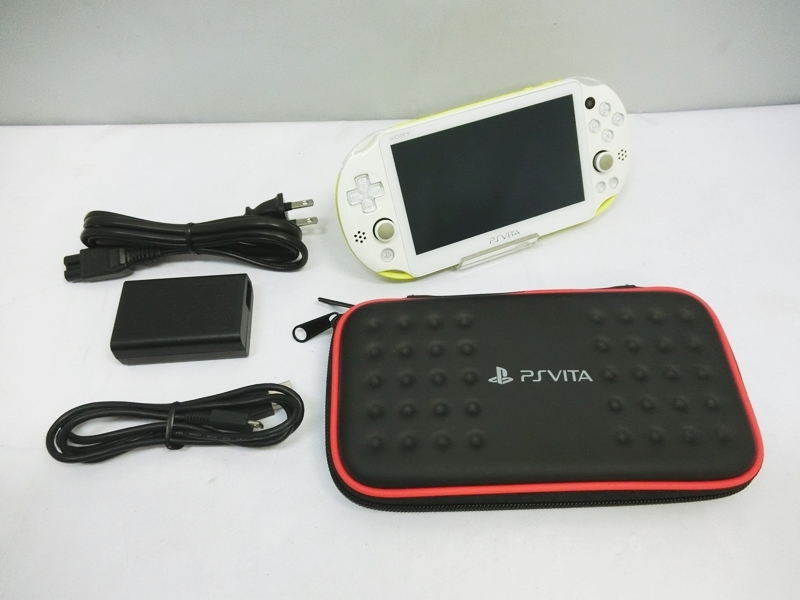 最安値 中古 箱無 Sony Psvita Pch 00 ライムグリーン ホワイト 本体 内蔵メモリーカード 1gb 搭載 別途hori製ハードポーチ付属 出雲店 開放倉庫山陰オンラインショップw 現金特価 Www Sinepulse Com