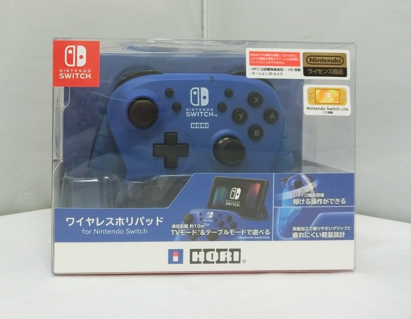 楽天市場 中古 Hori ホリ ワイヤレスホリパッド For Nintendo Switch ブルー Nsw 174 Switchlite対応 コントローラー 出雲店 開放倉庫山陰オンラインショップ