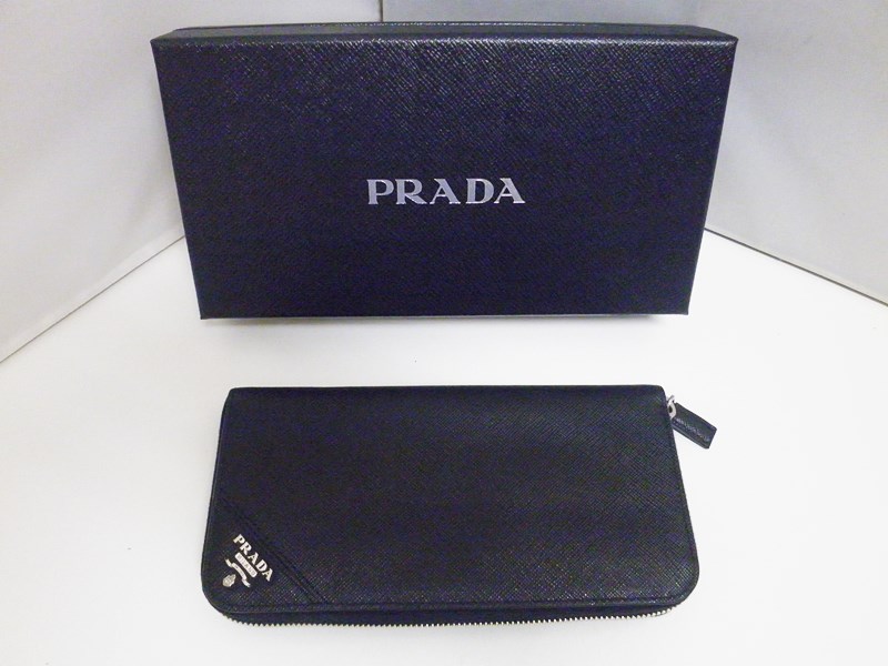 楽天市場】PRADA プラダ 1ML005 二つ折り長財布 サフィアーノレザー
