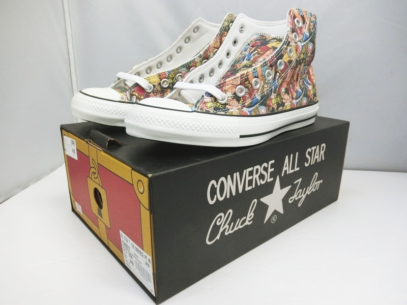 楽天市場 中古 未着用 Converse コンバース All Star オールスター 生誕100年記念モデル 100 One Piece Pt Hi ワンピース コラボ スニーカー 27cm 1ck7 出雲 開放倉庫山陰オンラインショップ