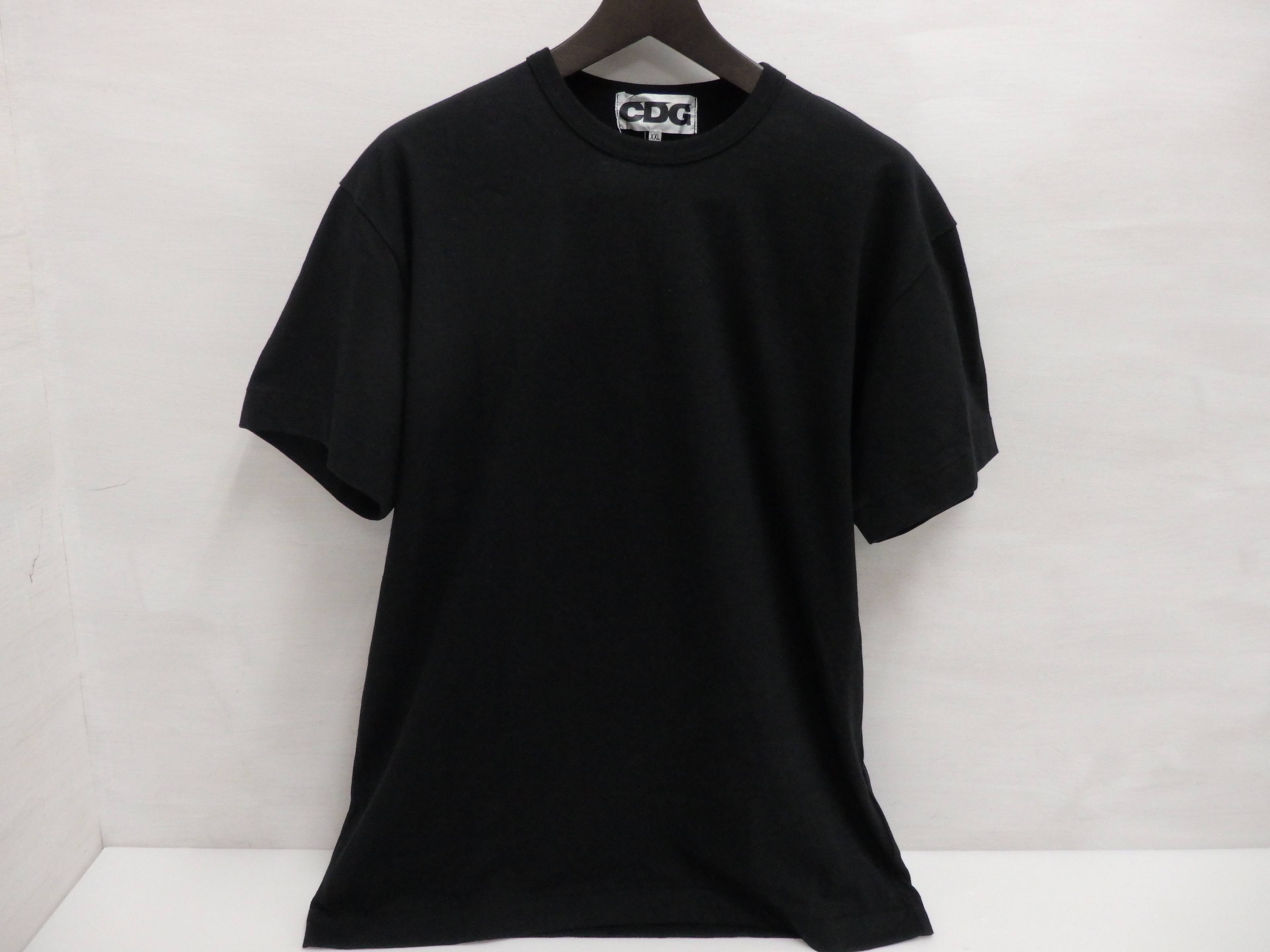 【中古】COMME des GARCONS コムデ給仕 バックプリントロゴプルオーバー XXL大きさ 黒いこと 【鳥取店】