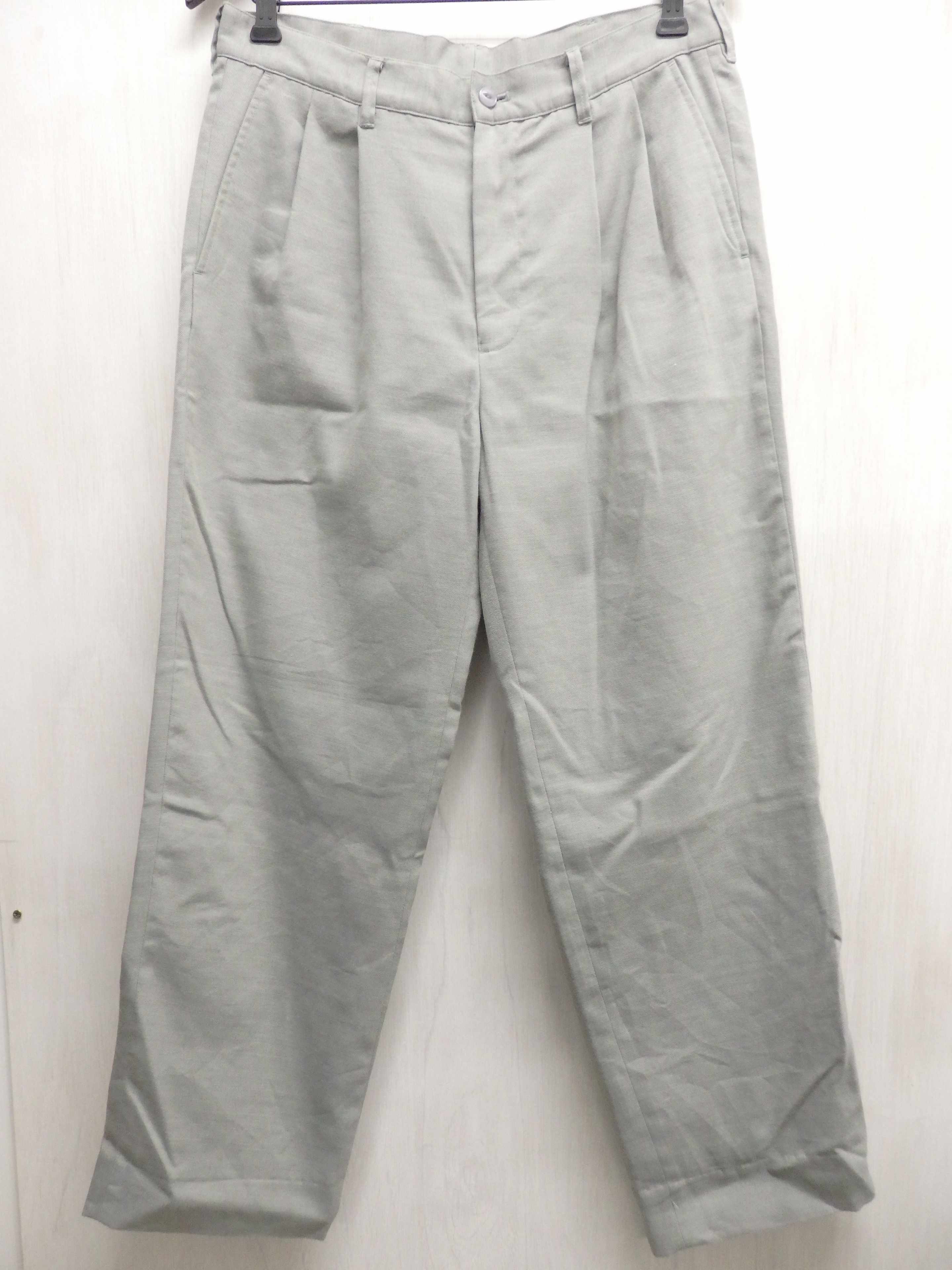 【中古】  WELCOM-RAIN TWILL SERGE 2 TUCK  TROUSER WR3-PT002 サイズ：2 グレー ウェルカムレイン ツイルサージ2タックトラウザー  【鳥取店】