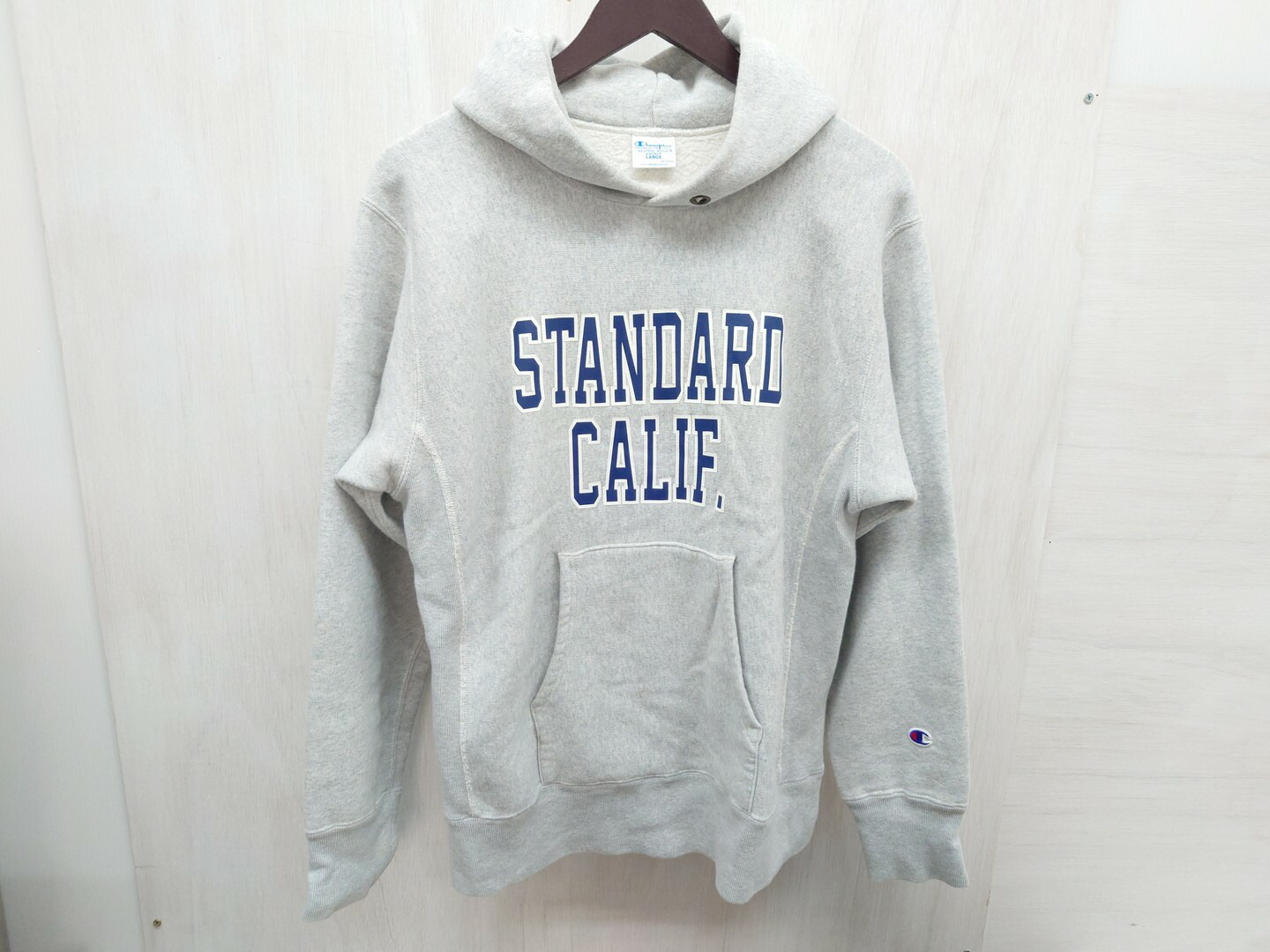 STANDARD CALIFORNIA グレー パーカー チャンピオン STANDARD CALIFORNIA Champion for SD Exclusive Zip Hood Sweat