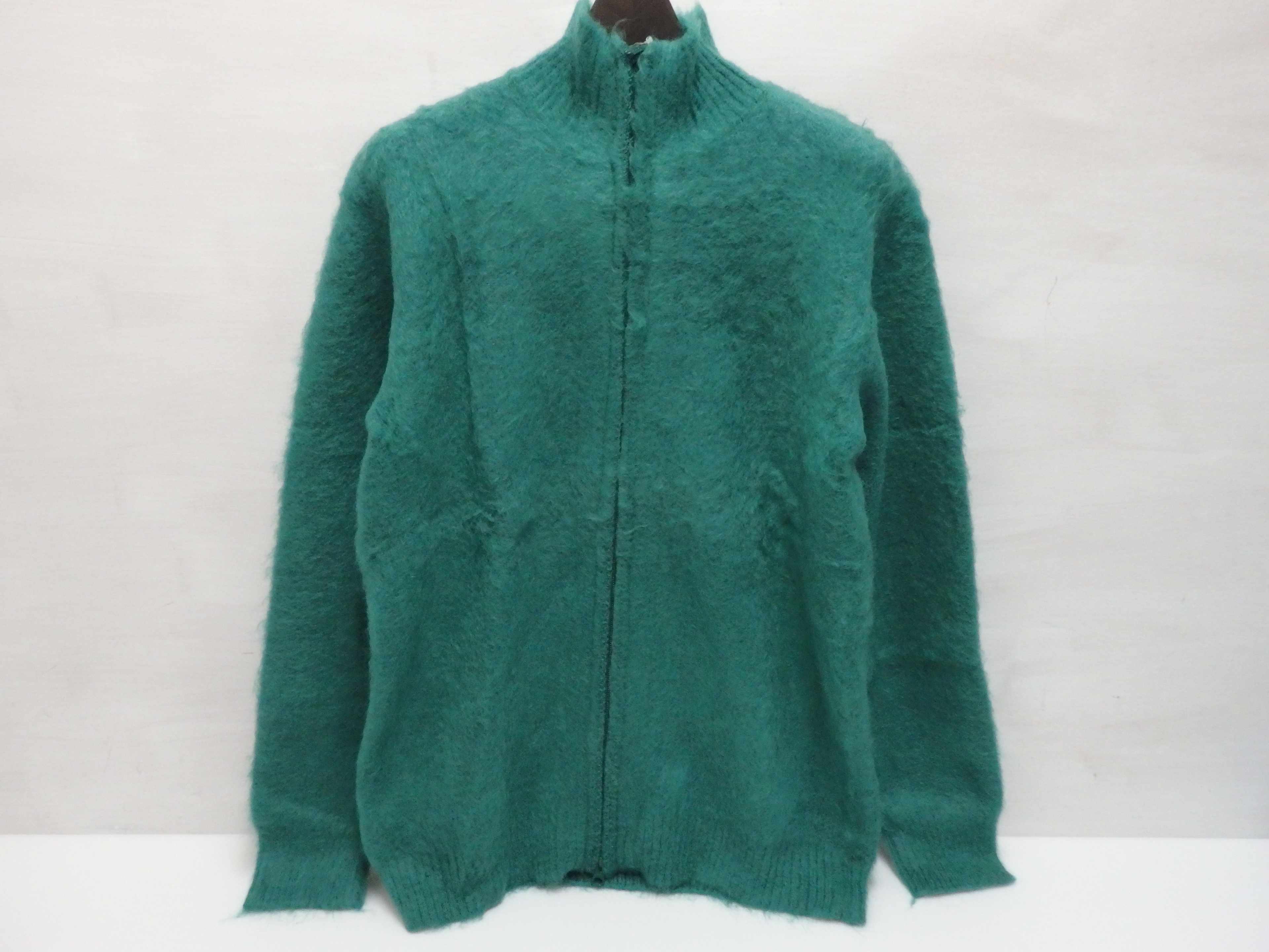 【中古】 Needles Zipped Mohair Cardigan NS283 Lサイズ ニードルズ モヘアカーディガン グリーン 【鳥取店】|開放倉庫山陰オンラインショップ