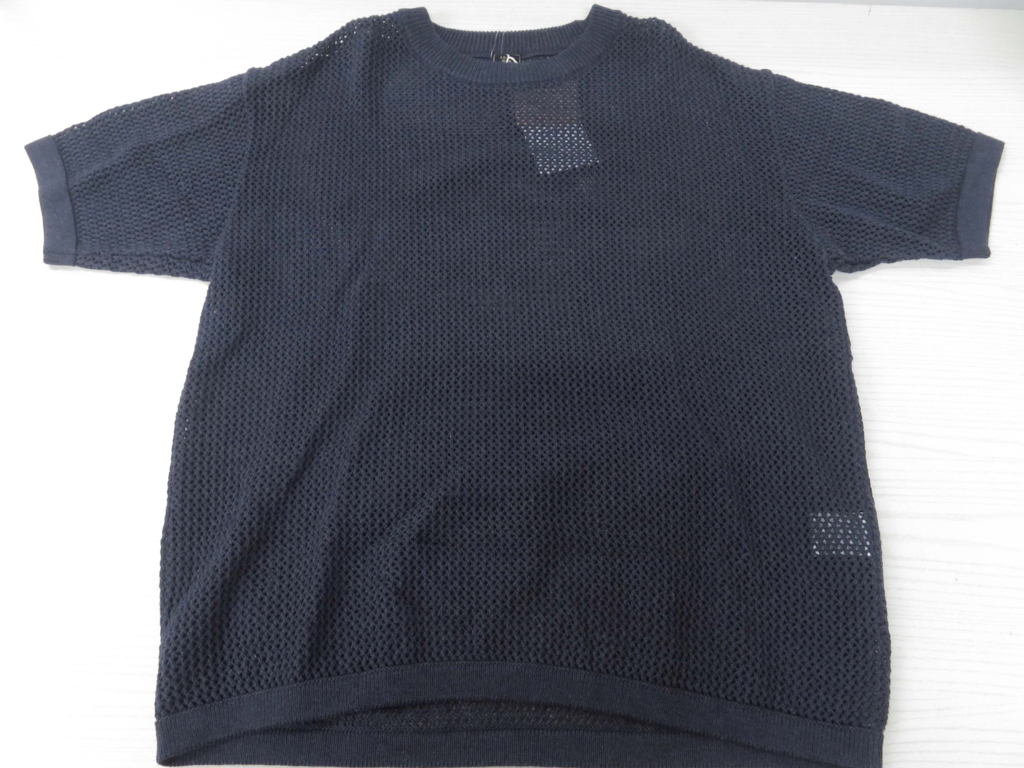 【中古】  GOLD オリエント会社組織 Cotton Mesh Yarn S/S Crew Neck Shirt GL79317 L大いさ 米国海軍 コットンメッシュヤーン 遊撃手衣袂 クルーネックシャツ   【鳥取店】 ニット・セーター-トップス-メンズファッション