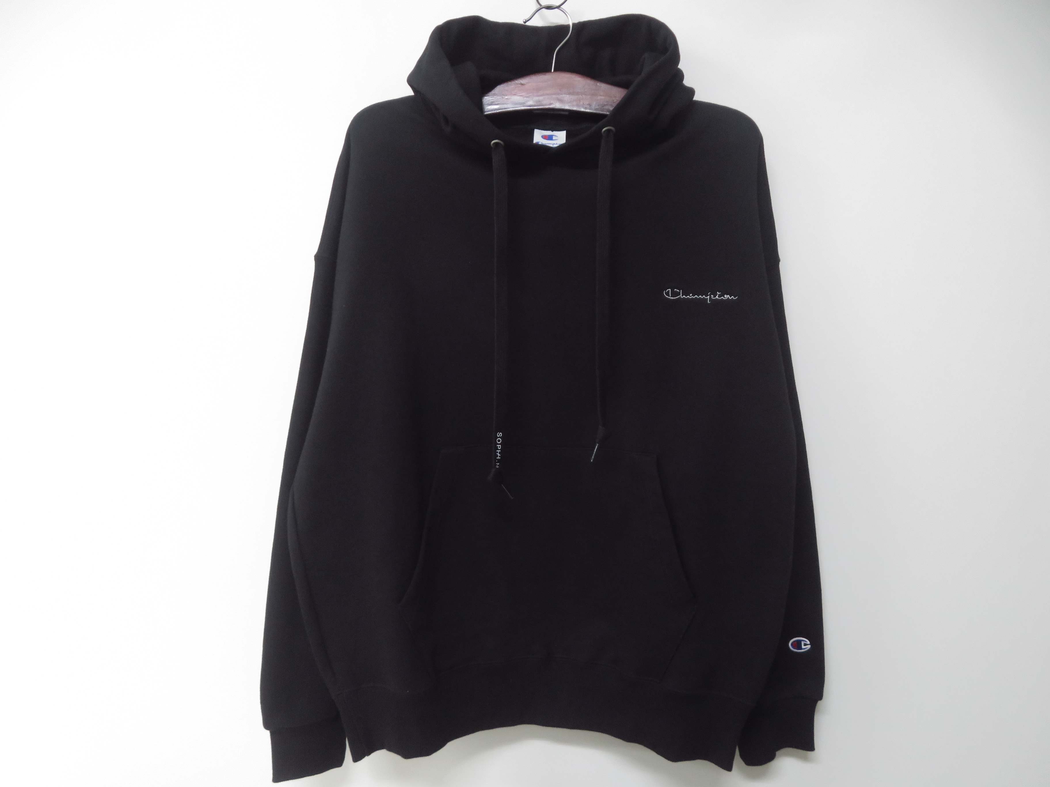 【中古】 Champion × SOPH × N.HOOLYWOOD プルオーバーパーカー フーデッドスウェットシャツ C8-U124 Lサイズ ブラック チャンピオン ソフ エヌハリウッド 【鳥取店】|開放倉庫山陰オンラインショップ