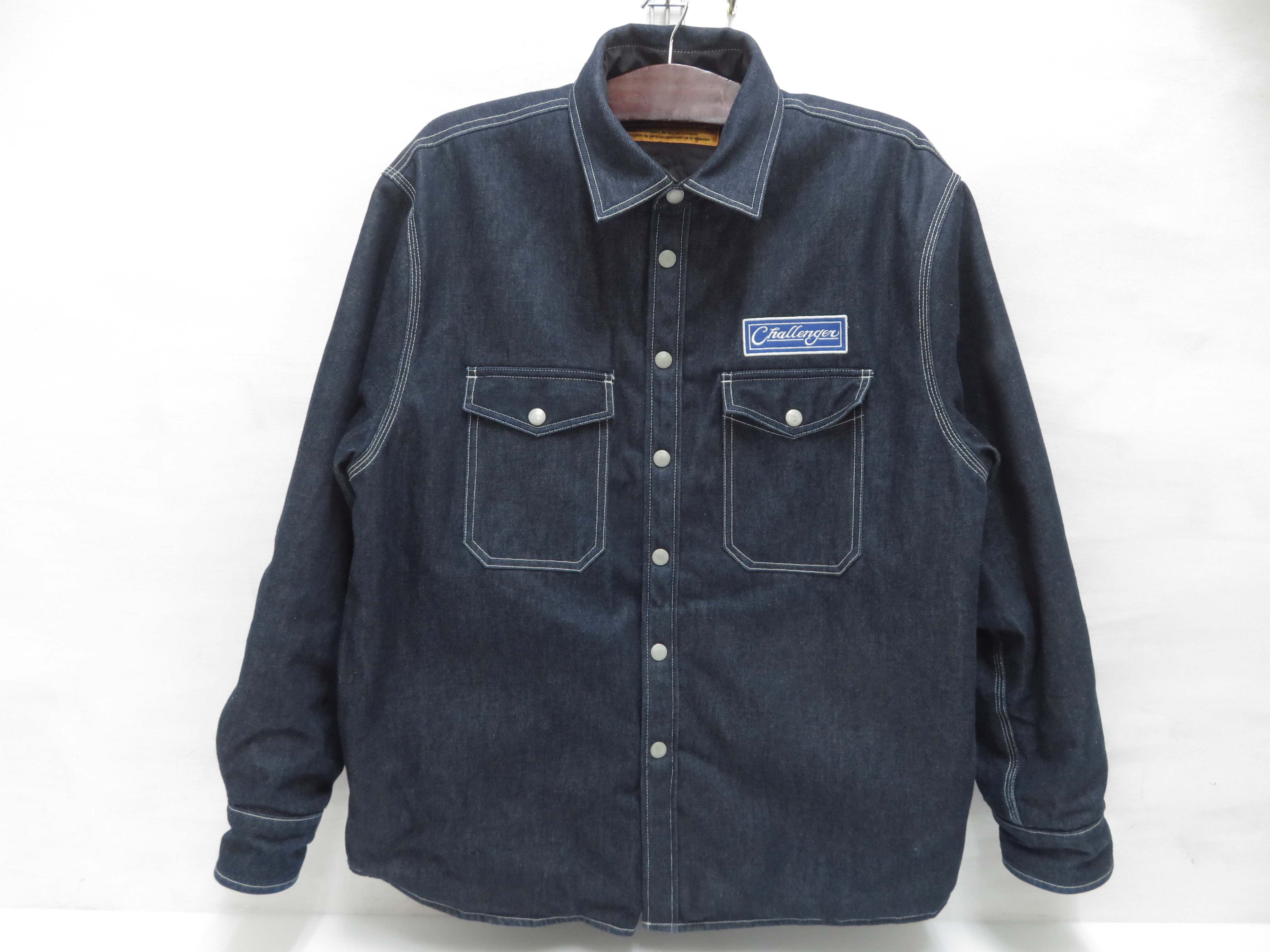 【中古】   CHALLENGER Denim Lining Shirt CLG-SH024-008 大きさL チャレンジャー デニムライニングシャツジャケット   【鳥取店】