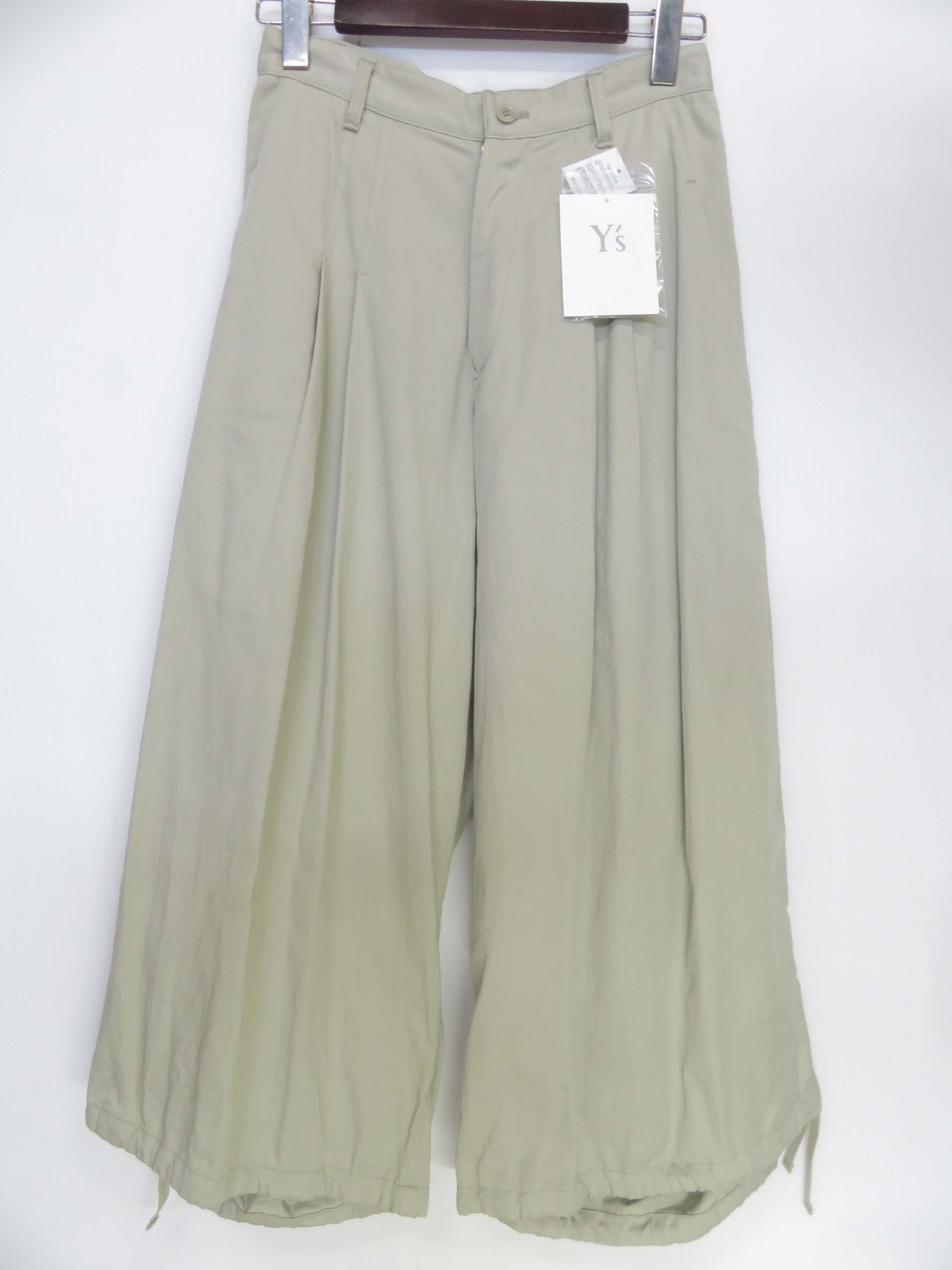 【中古】  Y\u0027s  BORN PRODUCT COTTON TWILL BACK TUCK PANTS YZ-P82-002 大きさ1 ワイズ ボーン 売り物  ヨウジヤマモト コットンツイルバックタックパンツ  【鳥取店】