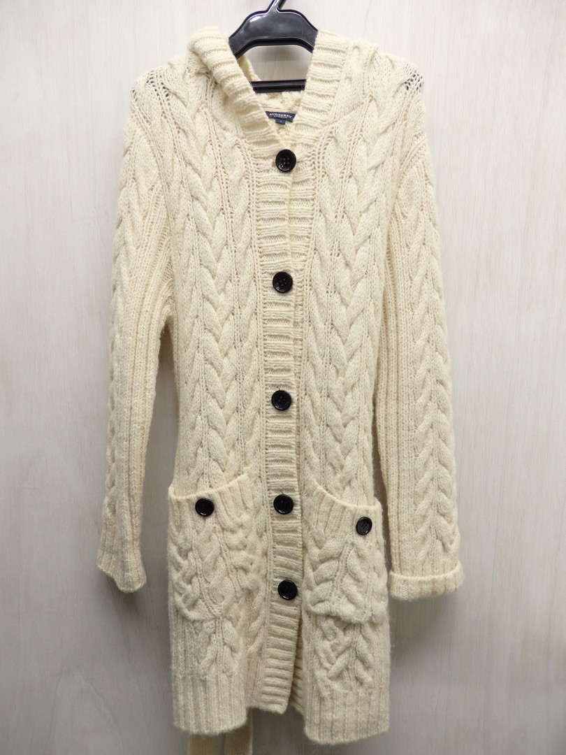 【楽天市場】【中古】 BURBERRY バーバリー ニットコート FB391-781-02 サイズ1 【レディース/68】【鳥取店】：開放倉庫 ...