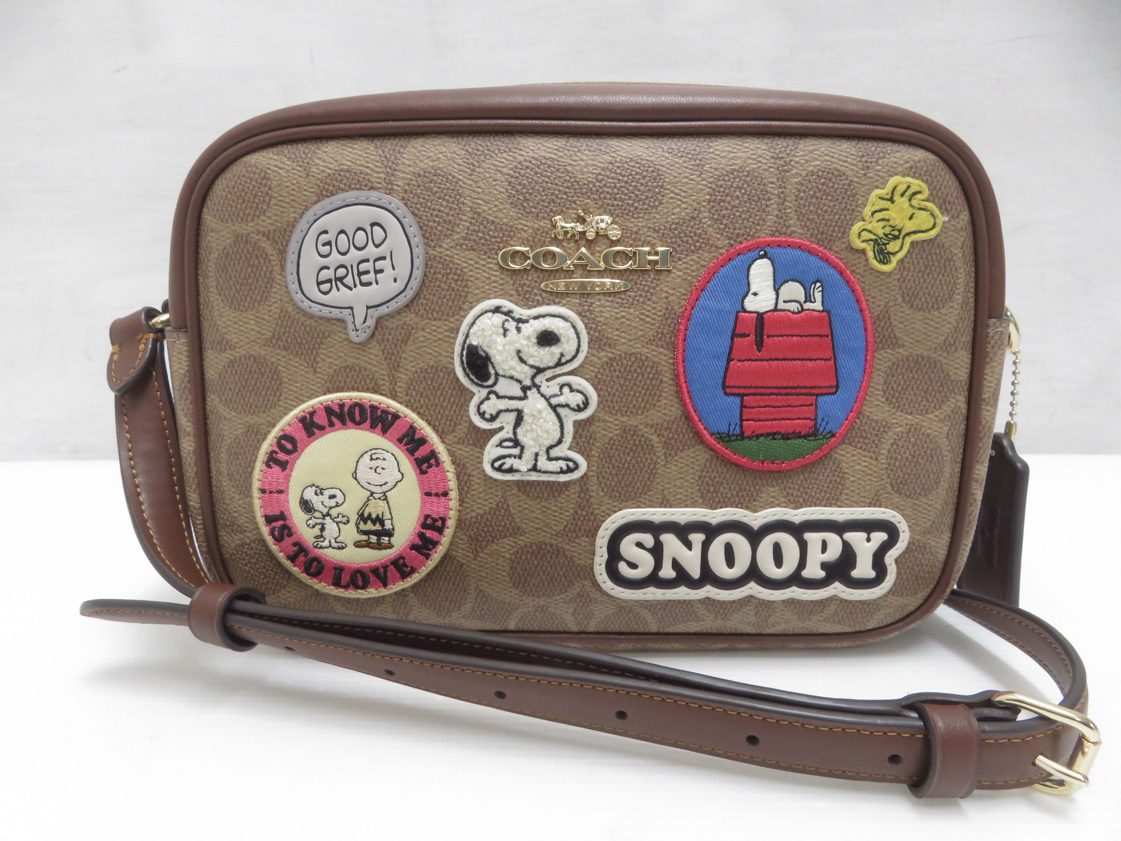 【中古】 COACH &times; SNOOPY ショルダーバッグ CBM28 コーチ &times; スヌーピー 【鳥取店】｜開放倉庫山陰オンラインショップ