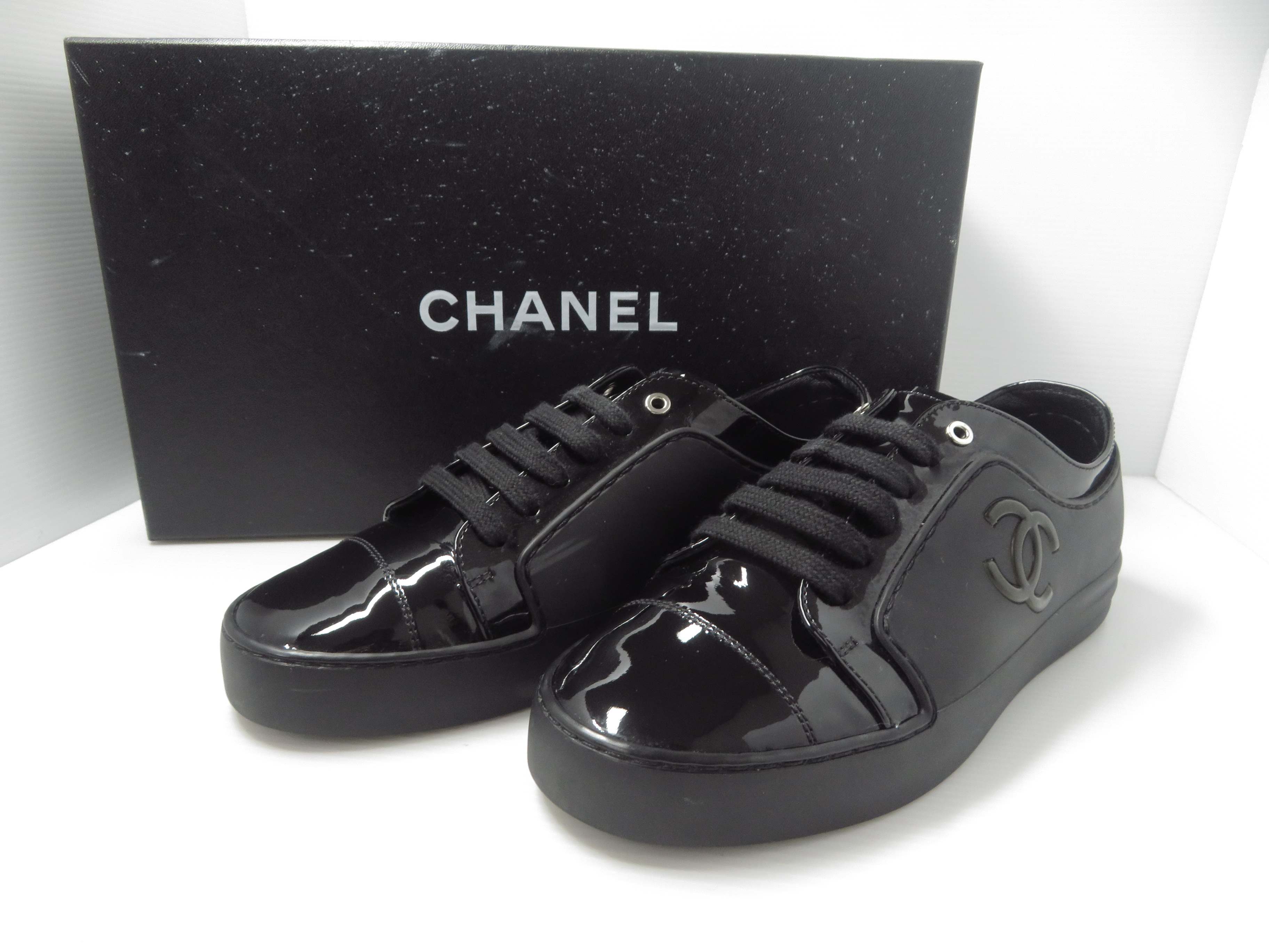 楽天市場】CHANEL スニーカー G38750 現行商品 ニット×スエード グレー